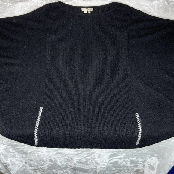 Lable + Thread Women's Black Knit Pullover Poncho Sweater Size S - Picture 2 of 7